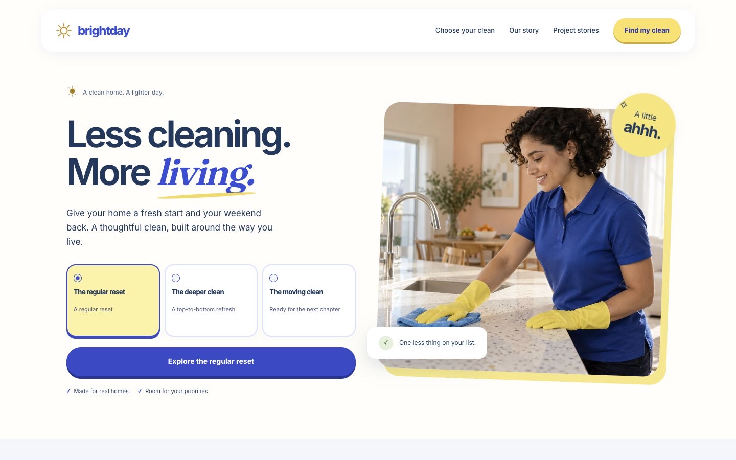 Brightday website built with Kruft