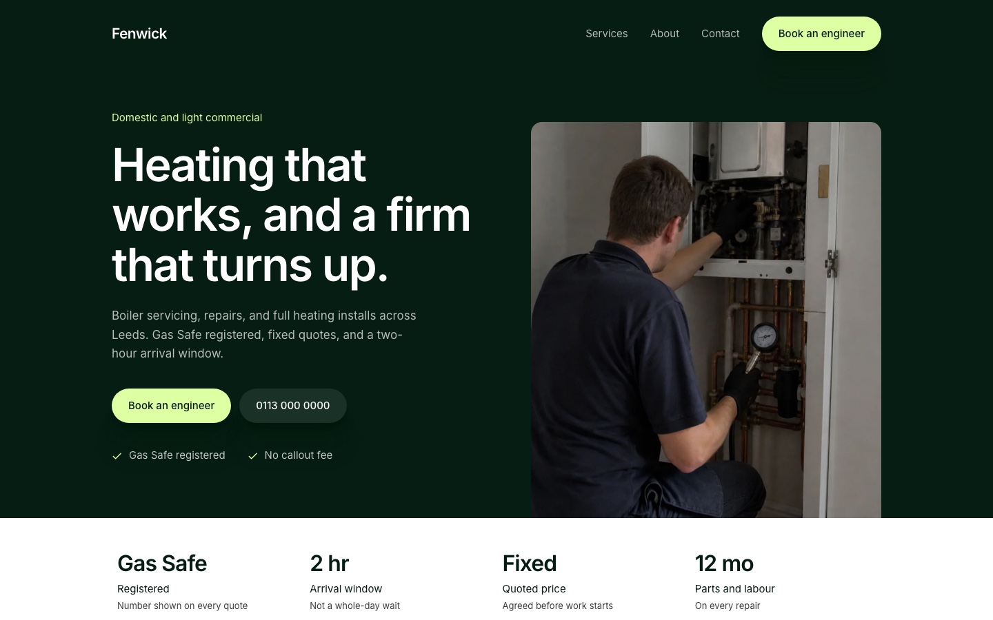 Fenwick website built with Kruft