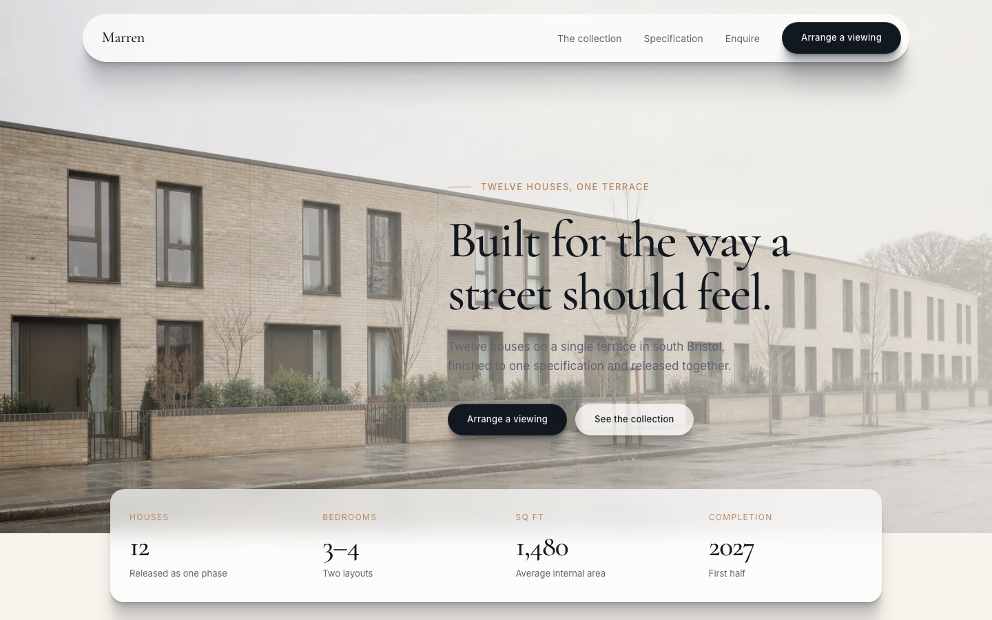 Marren website built with Kruft